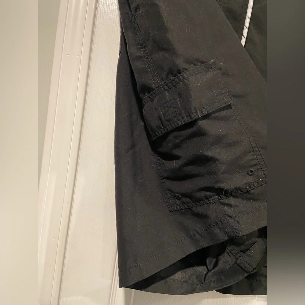 Goodfellow Size XXL Black Elastic Waist Drawstring 8” Inseam Swim Cargo Shorts